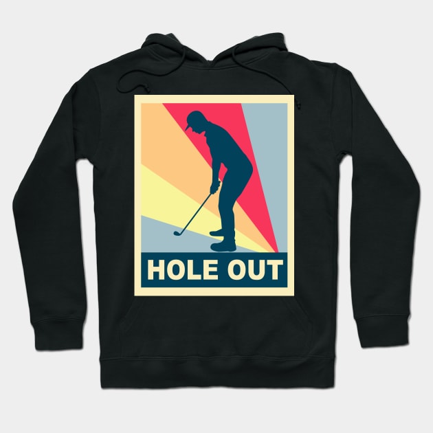 hole out of golf retro Hoodie by osvaldoport76